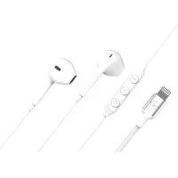 BigBen Interactive Force Play - Écouteurs avec micro - intra-auriculaire - filaire - Lightning - blanc