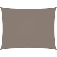 vidaXL Voile de parasol tissu oxford rectangulaire 5x7 m taupe
