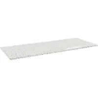 Storke Tavola tablette simple ou double blanc/noir terrazzo mat 130 x 52 cm