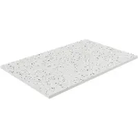 Balmani Impress receveur de douche 140 x 90 cm marbre composite blanc/noir terrazzo mat structure rock