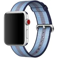 Apple Watch 38 mm Bracelet de montre en Nylon Tissé Bleu