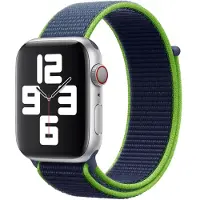 Apple Watch 38/40 mm Nylon Sport Loop Horlogeband Neonlime
