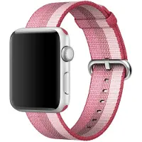 Apple Bracelet en nylon tissé Watch 42mm / 44mm / 45mm / 49mm - Berry