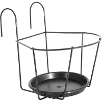 Artevasi Support de Balcon en Métal Artevasi pour Pots de Fleurs Suspendus (25 x 25 cm)