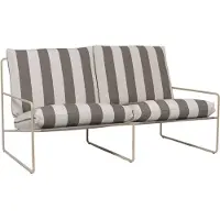 Ferm Living Desert Canapé d'extérieur - 2 places Stripe Chocolate | Cashmere