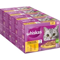 Whiskas Multipack 7+ Sélection De Volaille En Gelée 12x85 G