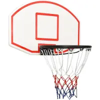 vidaXL Panier de basket blanc 71x45x2 cm polyéthylène
