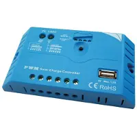 Velleman Contrôleur de charge solaire Pwm avec sortie USB - 10 A - 12/24 Vdc