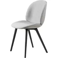 Gubi Beetle Dining Chair Chaise de Salle à Manger Plastic | Black | Remix 3, Kvadrat (123)