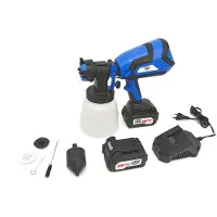 HBM Pulvérisateur de peinture électrique portable HBM Professional 18 Volt 4.0AH comprenant 2 piles avec réservoir de 1000 ML