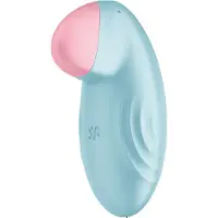 Satisfyer Tropical Tip - Vibromasseur clitoridien contrôlé par application (bleu)