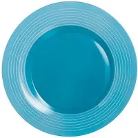 Luminarc Factory - Assiette plate - Bleu - D25cm (lot de 6).