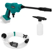 Vonroc Nettoyeur haute pression - - Accu nettoyeur haute pression - 20V - 24bar - 198 l/h - Avec tuyau d'aspiration de 5m - Sans batterie ni chargeur