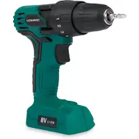 Vonroc Perceuse sans fil 8V | Chargeur et double embout de vissage 50mm inclus