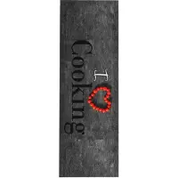 vidaXL Tapis de sol de cuisine lavable Cooking 60x180 cm