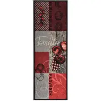 vidaXL Tapis de sol de cuisine lavable Tomate 60x180 cm