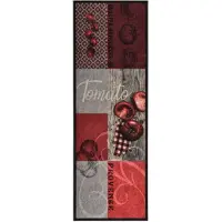 vidaXL Tapis de cuisine lavable Tomates 60x300 cm