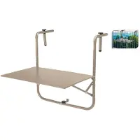 Pro Garden Table de balcon Taupe mat