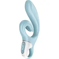 Satisfyer Love ME vibromasseur muni d’un stimulateur clitoridien Blue 22 cm