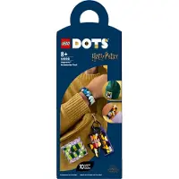 LEGO 41808 DOTS Set d'accessoires de Poudlard, Set de bijoux de jouet Harry Potter avec bracelet, porte-clés et écusson, set de bricolage pour enfants