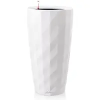 Lechuza Jardinière DIAMANTE Premium ALL-IN-ONE diamètre 32cm blanc mat