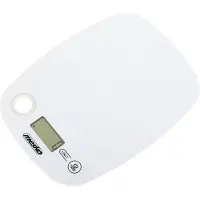 Mesko MS 3159w Plan de travail Ovale Balance de cuisine électronique, Balance, Blanc