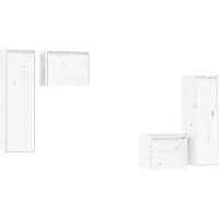 vidaXL Armoires TV 4 pcs. Blanc Pin massif