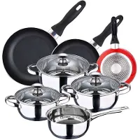San Ignacio Faro 16x20x24 Cm Cooking Pot Set 10 Units Argenté