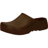 Birkenstock Sabots Birkenstock Unisex Super-Birki PU Brown Regular-Taille 47