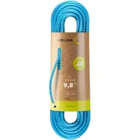Edelrid - Corde à simple - Heron Eco Dry 9,8Mm Icemint - Taille 80 m - Bleu