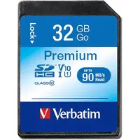 Verbatim 32GB SDHC, 32768 MB, Secure Digital haute capacité (SDHC), 10 MB/s