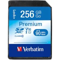 Verbatim Karta Premium U1 Sdxc 256Gb V10 Czarny/Black 44026