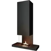 Tenderflame - Cheminée murale rechargeable Riff - Noir