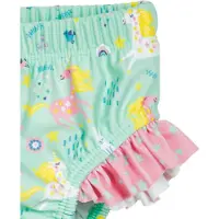 Playshoes Protection UV 'Einhorn' jaune / menthe / rose / blanc