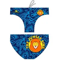 Turbo Jungle King Waterpolo Royal Swimming Brief Bleu L Homme