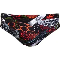 Turbo Old Tatoo Swimming Brief Rouge XL Homme