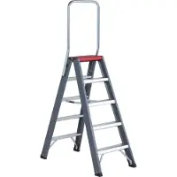 Altrex Falco FDO 5 Escalier Double - Aluminium Avec Revêtement - 2 X 5 Marches - Hauteur De Travail Max. 3,2 M
