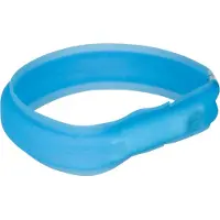 Trixie USB Flash - Collier lumineux - Bleu - M / L- 50 cm/ 30 mm