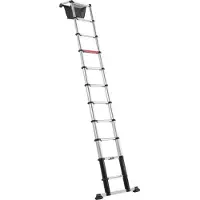 Altrex TL Smart Up Pro Échelle Télescopique - Aluminium - 1 X 11 Échelons - Hauteur De Travail Max. 4,3 M - Avec Barre De Stabilité