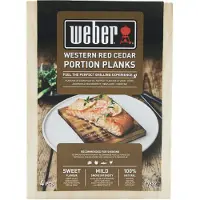Weber Planches à fumer en bois de cèdre - format de service, 4 pièces