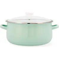 Quid Cocco Acier émaillé 26 cm Casserole à couvercle en verre avec couvercle
