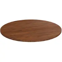 vidaXL Dessus de table rond Marron foncé Ø80x1,5cm Chêne massif traité