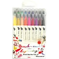 Pentel BrushSignPen Pinceau Twin, set de 18 pièces (18 x)