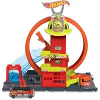 Mattel HW City Coffret caserne de pompiers HKX41