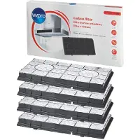 Wpro 484000008578, Filtre pour hotte de cuisinière, Noir, Blanc, 485 mm, 270 mm, 48 mm, 1 pc(s), Cuisinière + four : accessoires, Blanc, Noir