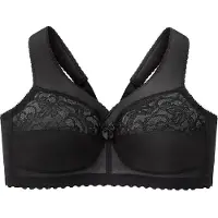 Glamorise Femme Magiclift Grand #1000 Soutien gorge de maintien sans armature, Noir, 120G EU