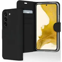 Accezz Étui de télephone Wallet pour Samsung Galaxy S22 - Noir