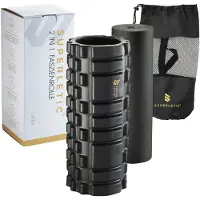 Capital Sports Tomaj rouleau à fascia Elite 2 in 1, 33x14x14cm formstabil Gewicht: 1kg