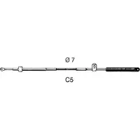 Osculati Câble demoteur C5 2,13 m pour bateau, universel 45.005.07