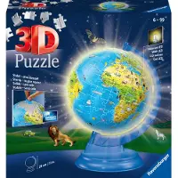 Ravensburger 3D Puzzle - 188 Briques - Enfants Globe Nuit - - UneTaille - Puzzle